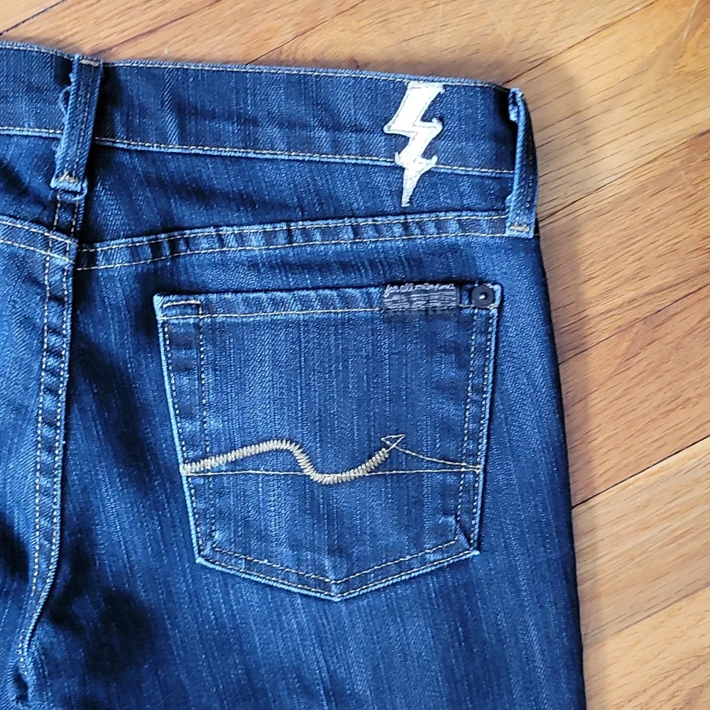 Rare 7 for all mankind lightning bolt denim 25